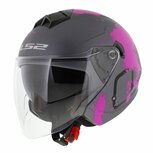 LS2 OF573 Twister II Xover matt titanium purple LS2 OF573 Twister II Xover matt titanium purple