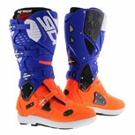 Sidi Crossfire 3 SRS MX Off road Boots Orange Fluo Blue White Sidi Crossfire 3 SRS MX Off road Boots Orange Fluo Blue White