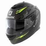 Shark Spartan 1.2 Adrian Parassol matt anthracite grey black yellow Shark Spartan 1.2 Adrian Parassol matt anthracite grey black yellow