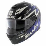 Shark Spartan 1.2 Adrian Parassol matt black blue white Shark Spartan 1.2 Adrian Parassol matt black blue white