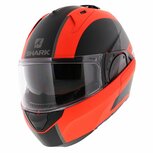 Shark Evo ES Flip Up Modular Motorcycle Helmet Endless matt orange black OKK Shark Evo ES Flip Up Modular Motorcycle Helmet Endless matt orange black OKK