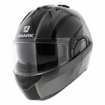 Shark Evo ES Flip Up Motorcycle Helmet Endless gloss anthracite black AKA Shark Evo ES Flip Up Motorcycle Helmet Endless gloss anthracite black AKA