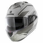 Shark Evo ES Flip Up Motorcycle helmet Yari matt silver anthracite black SAK Shark Evo ES Flip Up Motorcycle helmet Yari matt silver anthracite black SAK