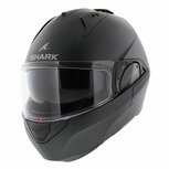 Shark Evo ES motorcycle flip up helmet blank matt anthracite A06 Shark Evo ES motorcycle flip up helmet blank matt anthracite A06