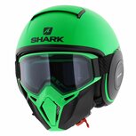 Shark Helmet Street Drak Neon serie matt green black GKK Shark Helmet Street Drak Neon serie matt green black GKK