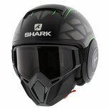 Shark Helmet Street Drak Hurok matt black green KGK Shark Helmet Street Drak Hurok matt black green KGK