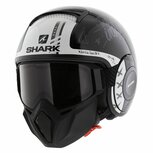 Shark Helmet Street Drak Tribute RM gloss black anthracite white KAW Shark Helmet Street Drak Tribute RM gloss black anthracite white KAW
