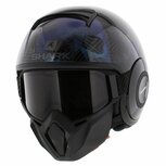Shark Helmet Street Drak Krull gloss black green blue KGX Shark Helmet Street Drak Krull gloss black green blue KGX