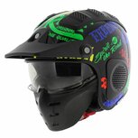 Shark X-Drak Helmet Freestyle Cup gloss black blue green KBG Shark X-Drak Helmet Freestyle Cup gloss black blue green KBG