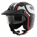 Shark X-Drak 2 Trial Helmet Thrust-R gloss black white red KWR Shark X-Drak 2 Trial Helmet Thrust-R gloss black white red KWR