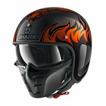 Shark S-Drak 2 Carbon Helmet Dagon gloss carbon black orange DOO Shark S-Drak 2 Carbon Helmet Dagon gloss carbon black orange DOO