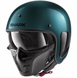 Shark S-Drak helmet blank gloss metal green GGM Shark S-Drak helmet blank gloss metal green GGM