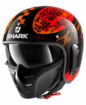 Shark S-Drak 2 Helmet Tripp In gloss black orange KOO Shark S-Drak 2 Helmet Tripp In gloss black orange KOO