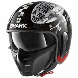 Shark S-Drak 2 Helmet Tripp In gloss black white red KWR Shark S-Drak 2 Helmet Tripp In gloss black white red KWR