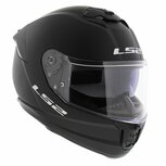 LS2 FF808 Stream II fullface motorcycle helmet solid matt black LS2 FF808 Stream II fullface motorcycle helmet solid matt black