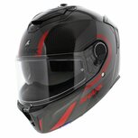 Shark Spartan GT Carbon Tracker black chrome red Shark Spartan GT Carbon Tracker black chrome red