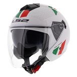 LS2 OF573 Twister Combo Italy gloss white green red LS2 OF573 Twister Combo Italy gloss white green red