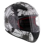LS2 FF353 Rapid Poppies gloss black white LS2 FF353 Rapid Poppies gloss black white